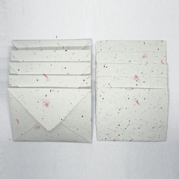 Grow-A-Note® Deckled Notecard & Envelope Set - Pink Lemonade 